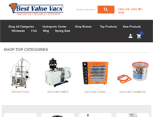 Tablet Screenshot of bestvaluevacs.com